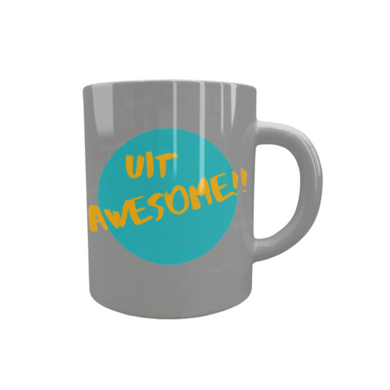 Koffie Beker - Uit Awesome - Gray - beweeg jou deeg